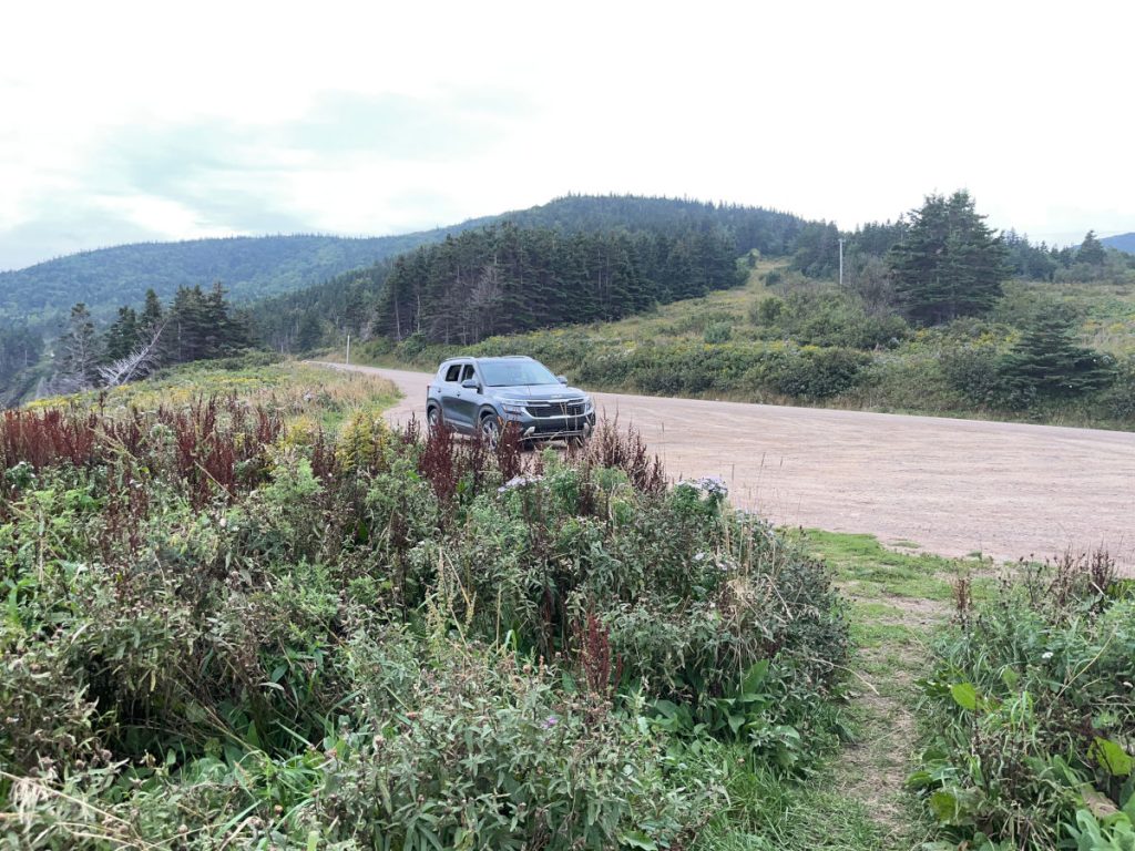 My rental car - a brand new small SUV - a welcome upgrade, given the roads!