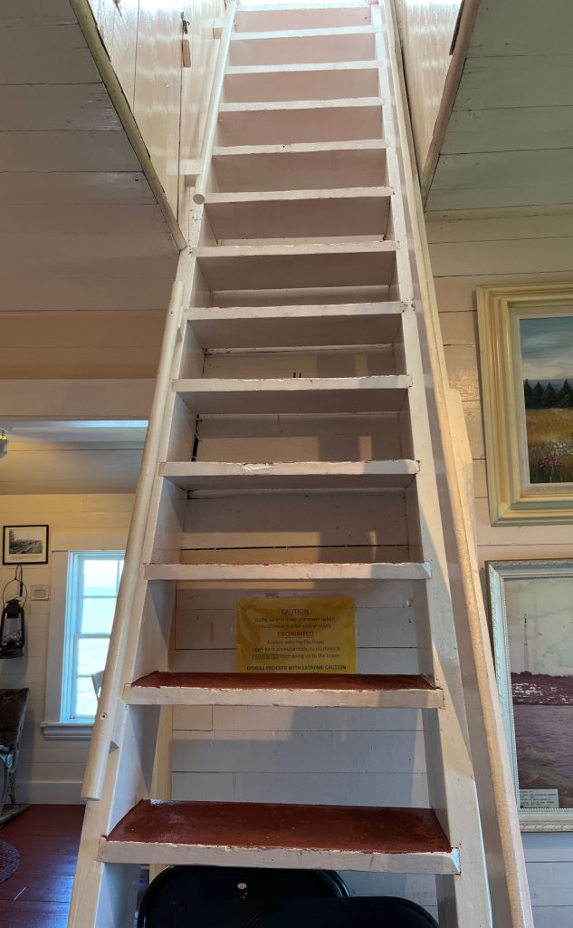 Gilbert's Cove Lighthouse - Sunday, September 17, 2023 - steep ladder!