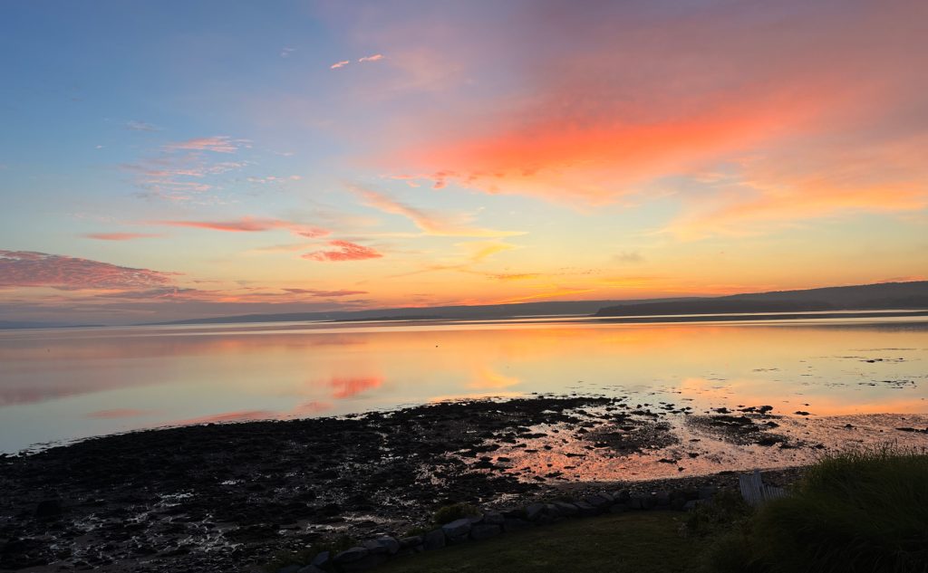 Digby harbor sunrise Sept 18, 2023, 7am